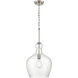 Corra 1 Light 11.75 inch Brushed Nickel Indoor Pendant Ceiling Light